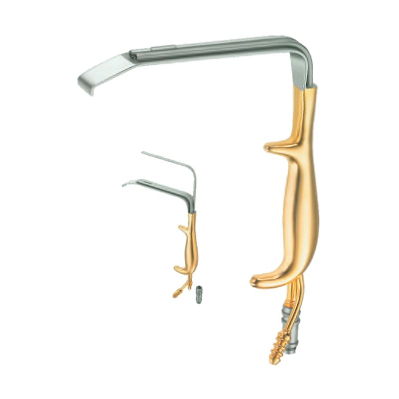 Retractor De Mamoplastía Tebbetts Con Tubo De Succión Y Luz Fibra óptica 15 Cm X 25 Mm Marca