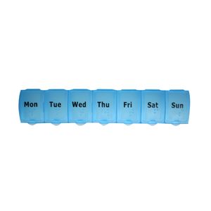 Pastillero organizador semanal, color azul - Marca Handy