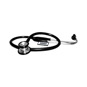 Estetoscopio Clásico color Negro para Pediatría con Campana doble de acero inoxidable - Marca Checkatek