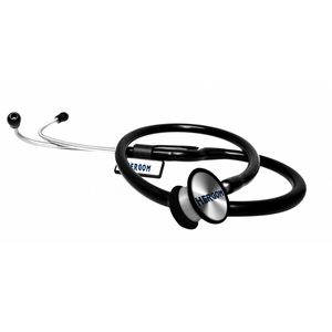 Estetoscopio Clásico color Negro para Neonatal con Campana doble de acero inoxidable - Marca Checkatek