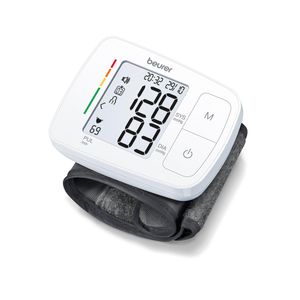 Baumanómetro de presión arterial de muñeca con voz BC21 - Marca Beurer